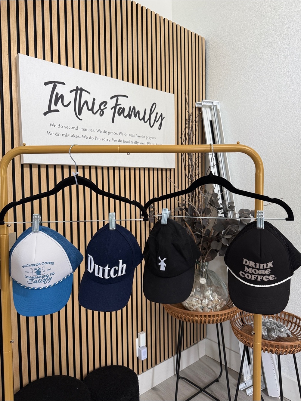 Dutch Bros Black and Navy Logo Caps (each hat 10$) (navy hat w dutch sold)